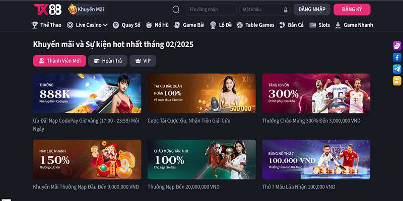 Khuyến Mãi Tx88